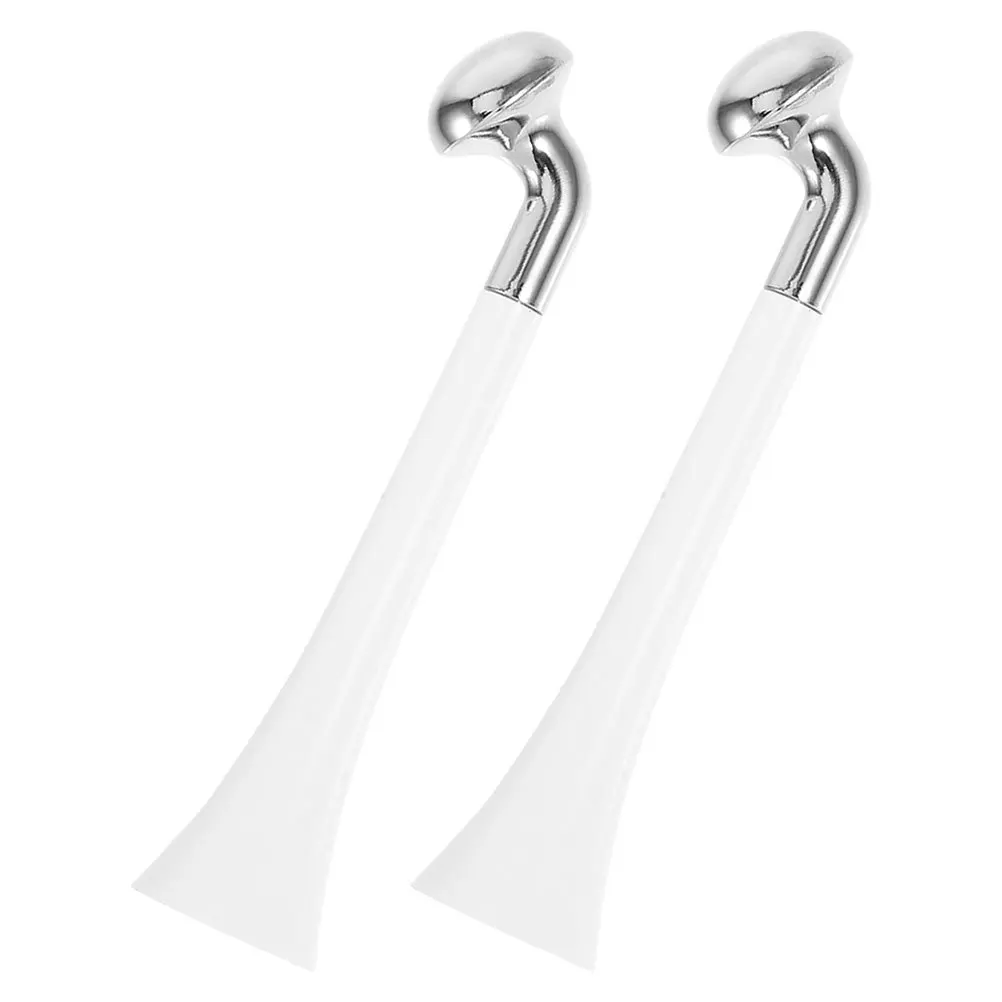 2 قطعة رؤوس بديلة لجهاز التجميل، عصا توزيع كريم العين المتينة لأداة تدليك الوجه المحمولة للعناية بالعين، أسطوانة الوجه #1