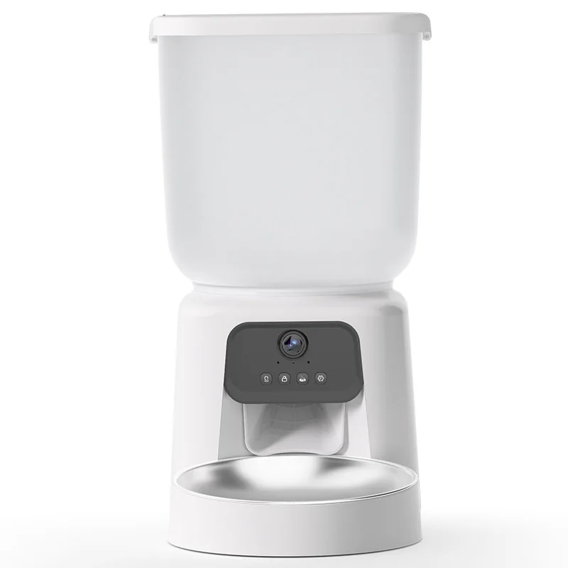 

Intelligent 4L Dry Food Cat Feeder with Visualization Monitoring Surplus Food Shooting Pet Feeder