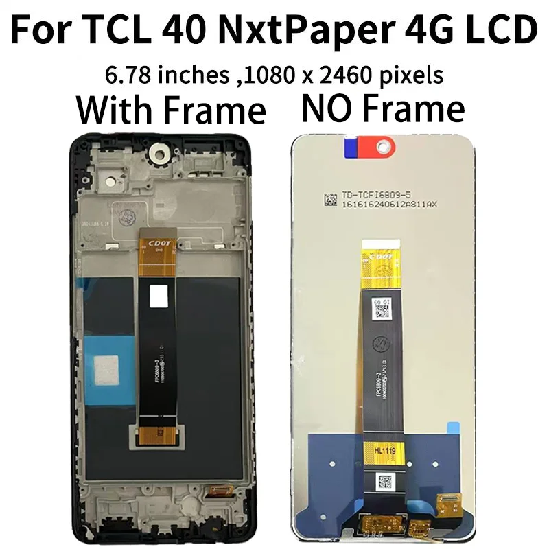 IPS LCD For TCL 40 NxtPaper 4G T612B LCD Display Touch Screen