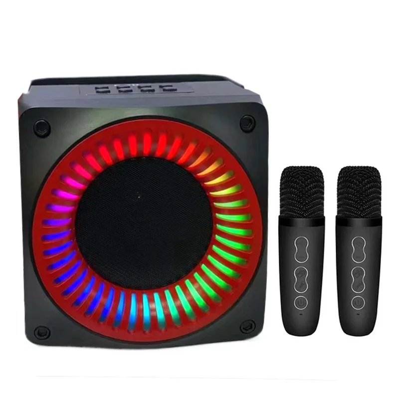 SD506 Home Karaoke Portable Bluetooth Speaker Dual Wireless Microphone Live TV FM radio TF card USB Subwoofer Music Center Audio