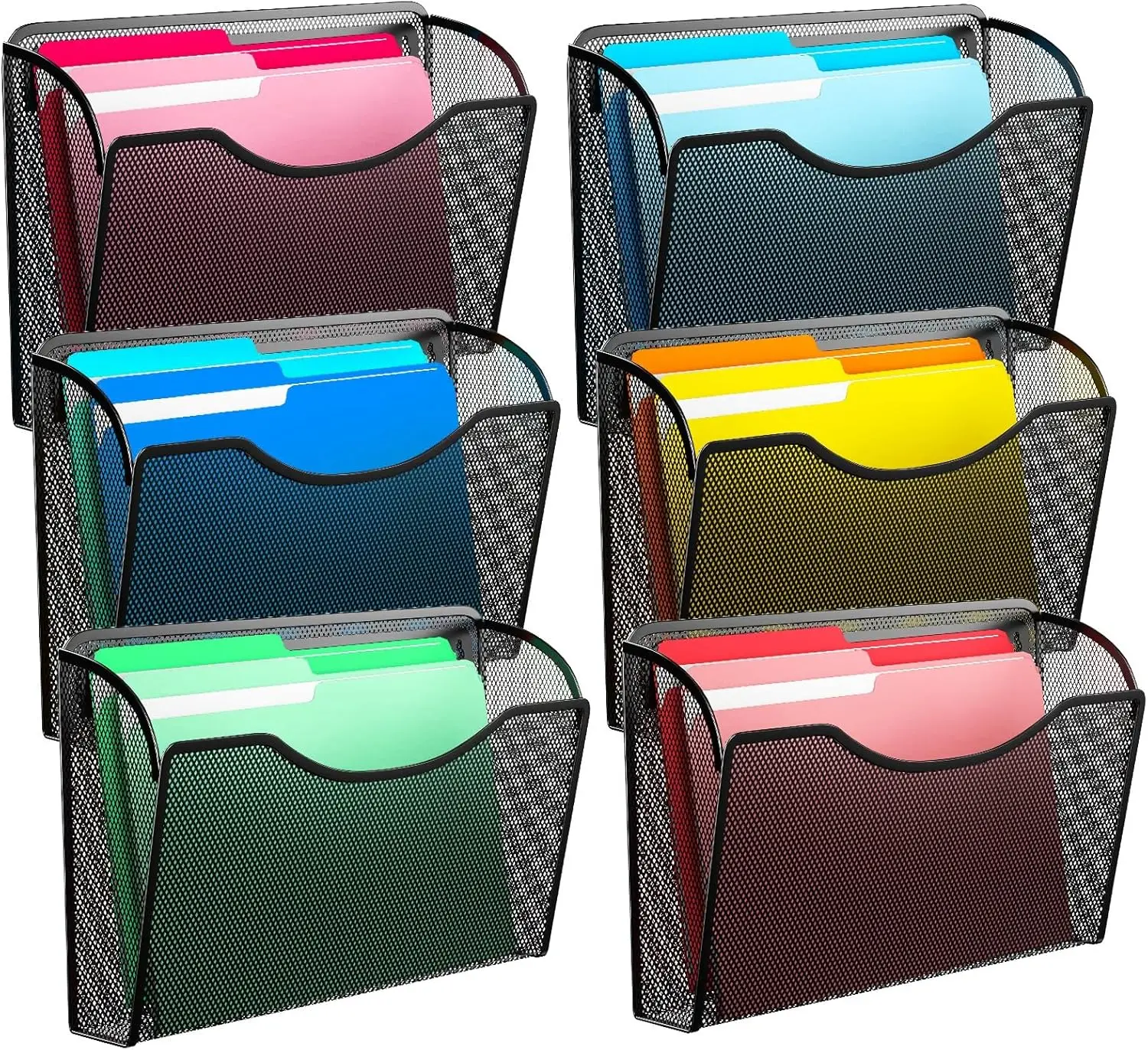 

Настенный органайзер для файлов, подвесной держатель для папок для офиса, дома, школьных принадлежностей