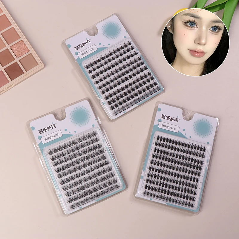 【AD】10 Linien künstliche Wimpern, natürliche Wimpernverlängerung, individuelle Wimperncluster, Comic-Wimpern, DIY-Make-up-Wimpern, Werkzeuge