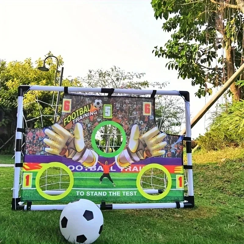 Fabric Retainer Scoring Soccer Goal Collapsible Portable 88/92CM Soccer Goal Sleeve Assembly Ball Inflator Portable Soccer Goal