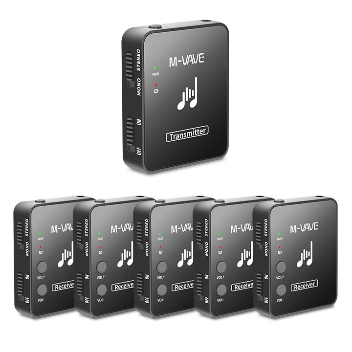 

M8 Wp-10 2.4G Wireless Transmission Headphone Earphone MS-1 Monitor System Transmitter Receiver Streaming for Stereo Microphones