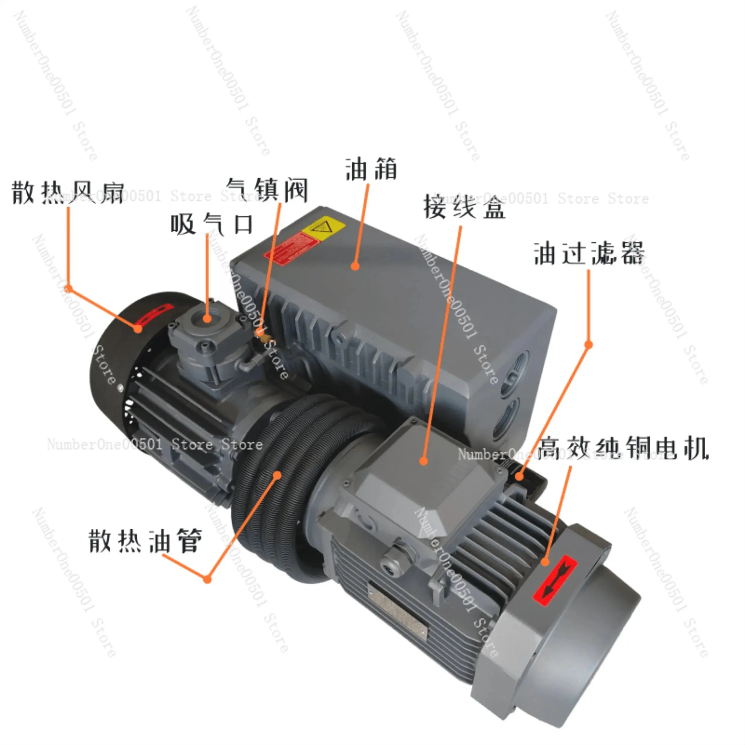 Rotary Vane Vacuum Pump XD-020/25  Vacuum Pump Blister Packaging Oil Pump