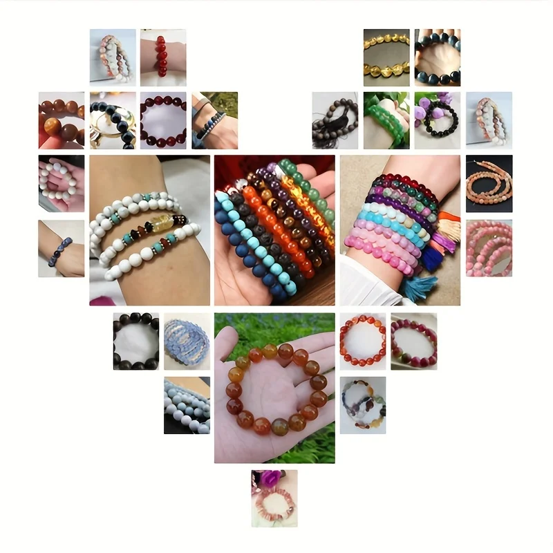 2 3 4 mm natürliche, runde, facettierte Granatperlen, kleine lose Abstandshalterperlen für die Schmuckherstellung, DIY-Halsketten- und Armbandzubehör, 15" – Detail 6