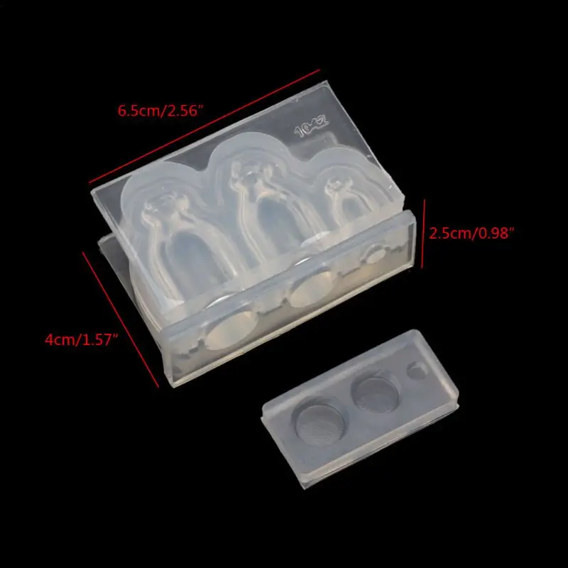 

Stereo Glass Bottle Silicone Mold Glass Bottle Shaped Molds Casting Mold 3D Character Epoxy Resin Mold Clay Molds 634D