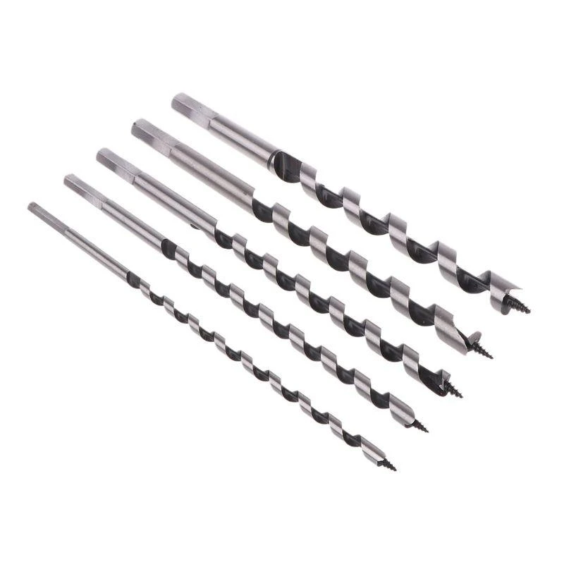 Y1AD 9 Inch Long Auger Drill Bits Set Carpenter Masonry Hobby Drills Set 6/8/10/12/14mm Shank for Accurate Drilling
