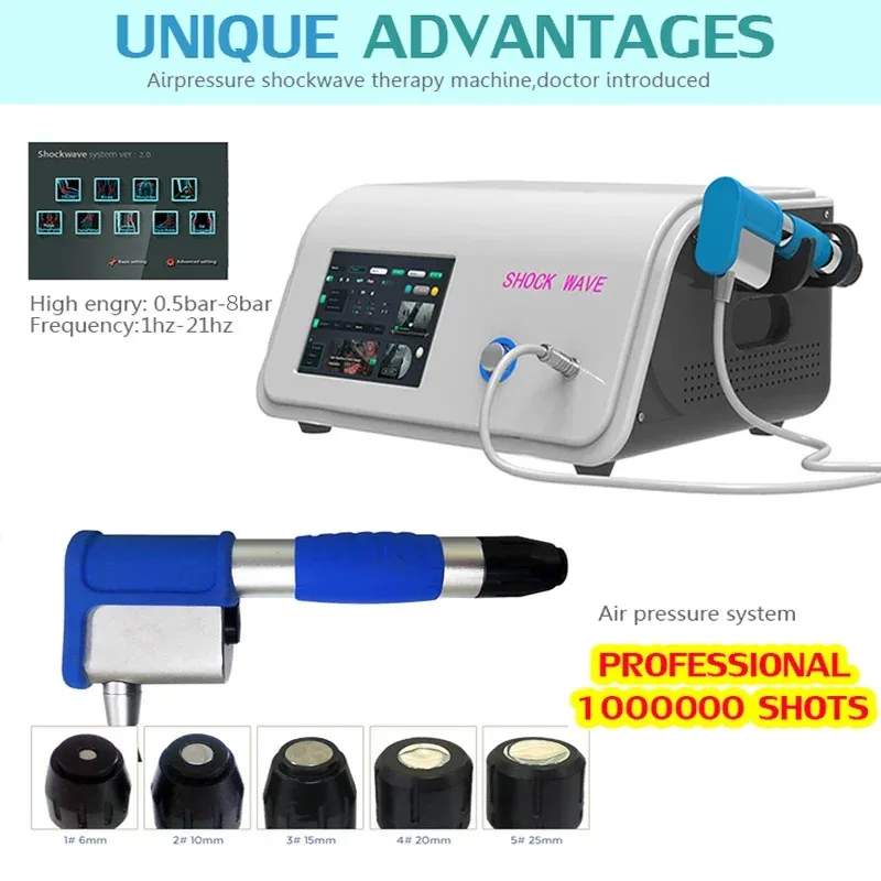 

profesional portable smart unfocused shockwave therapy 10 bar machine focal for ed bullet watch detector shockwave transformer