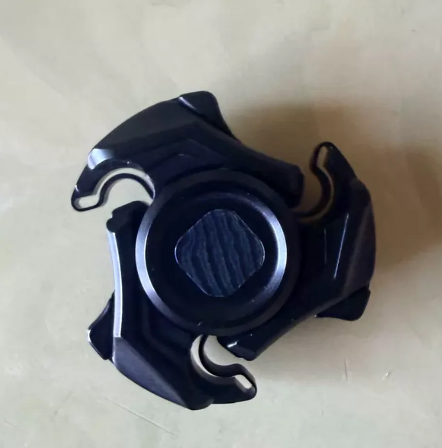 Used EDC Good joke stainless steel coated with black zircuti patch Spinner Fingertip Gyroscope Decompression Toys