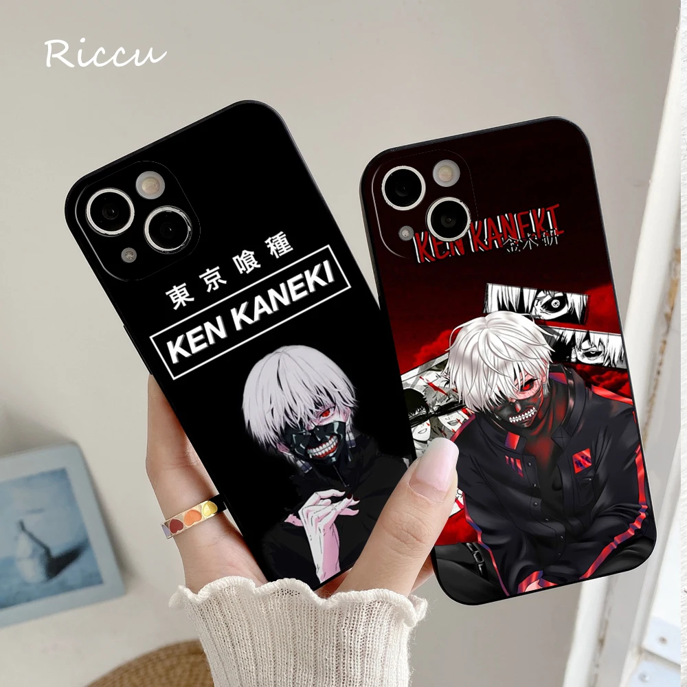 Tokyo Ghoul Kaneki Ken Anime Phone Case 15 14 11 12 Pro 8 7 14 Plus 2020 X Pro 14 plus XR XS Soft iphone 14 15 pro Phone Covers