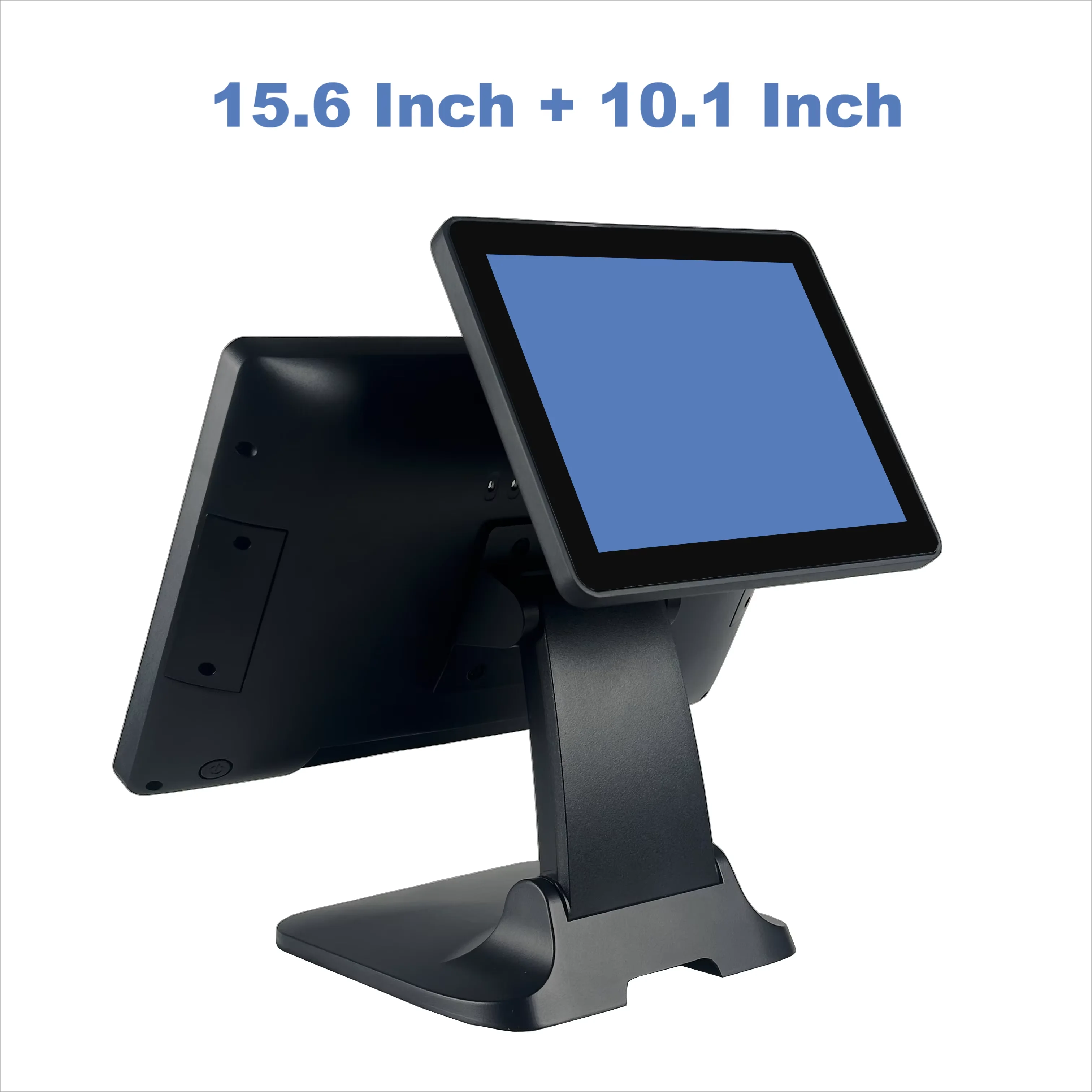 15,6 inch Windows POS touchscreen kassa met I5 Gen4 8G 128G opvouwbare standaard rijke interfaces monitor digitaal LED-display