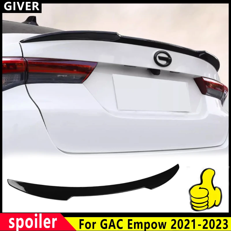 

For GAC Empow 2020-2023 V style Rear Trunk Lid Spoiler wing Car Tailgate Flap Trim Decklid Lip Body Accessories