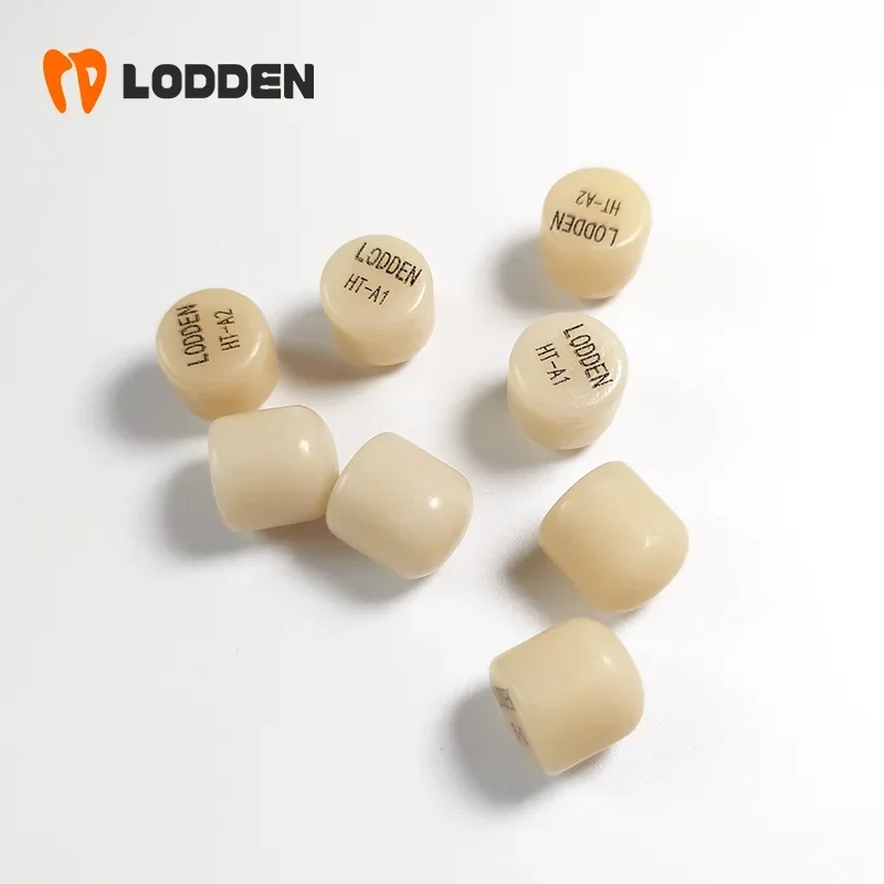 

LODDEN 10pcs Lithium Disilicate Press Ingots Dental Glass Ceramic HT/LT for Ultra-thin Veneer Dentist Lab Materials