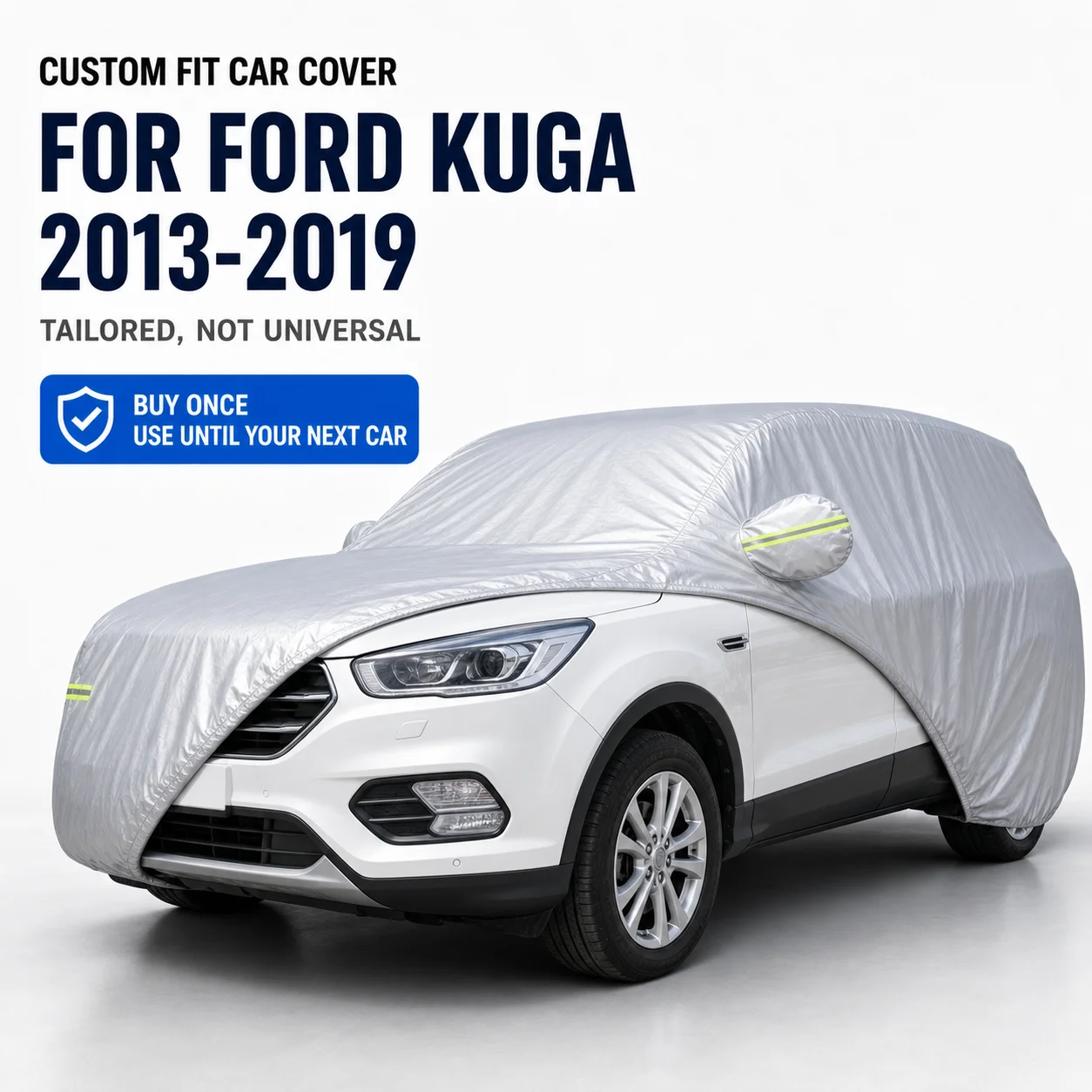 Housse de protection extérieure pour Ford Kuga 2013-2019, protection solaire personnalisée, imperméable, anti-poussière, protection extérieure pour voiture