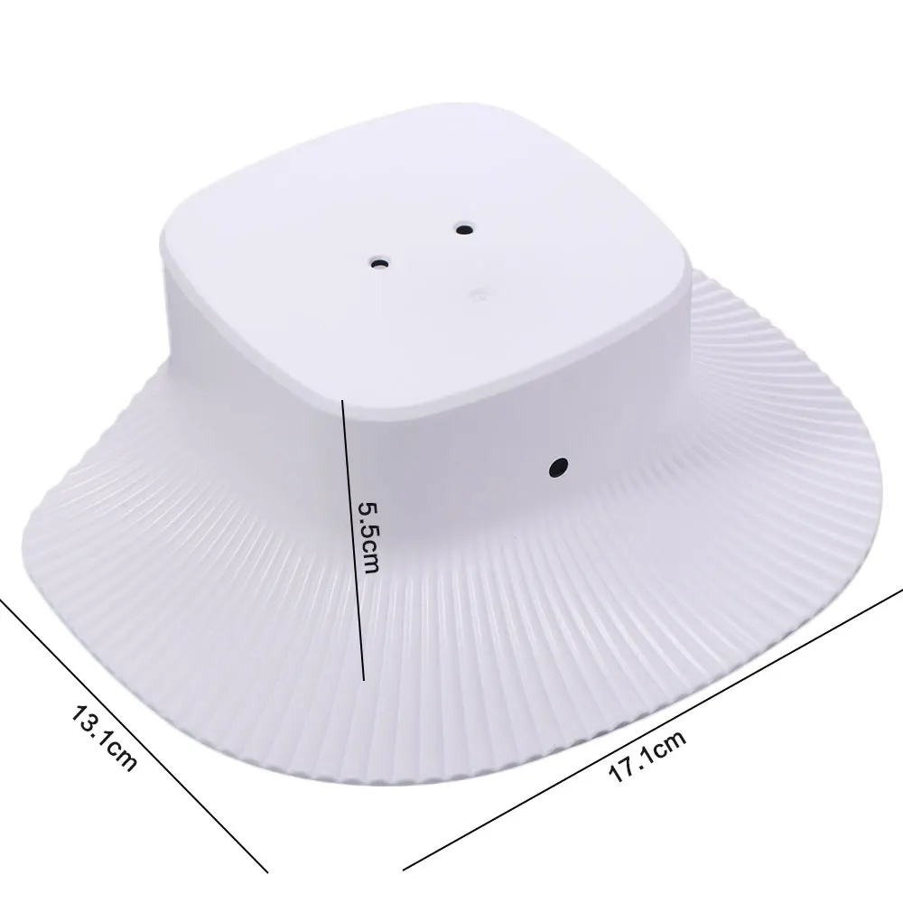 White Security Camera Cover Wall Mounted Weather Resistant Weatherproof Cover Dustproof UV-proof Protective Cover for Eufy S340