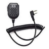 2pcs NEW 2 Pin Mini Speaker Microphone PTT Mic for Radio Walkie Talkie BaoFeng UV-5R 888S KENWOOD TK-3107 TK-3230XLS