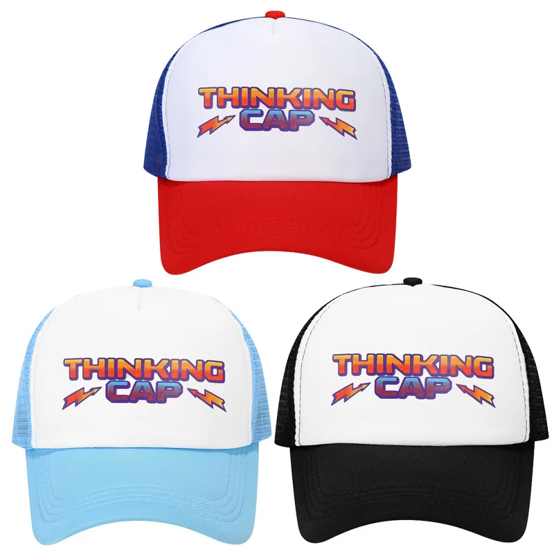 قبعة بيسبول Stranger Things - Bioworld مرخصة بشبكة إسفنجية Snapback قابلة للتعديل، قبعة شمس عصرية Netflix TV Show الأكثر مبيعًا