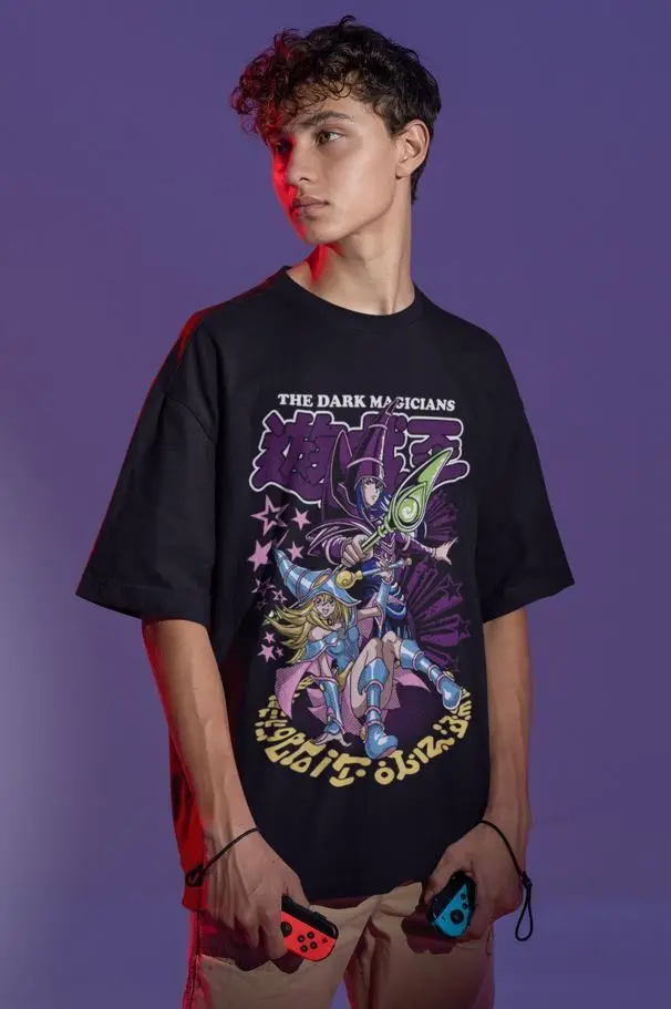 Yugi Muto Shirt Dark Magician Anime T-Shirt YuGiOh Tshirt Yu Gi Oh Yami Atem Tee