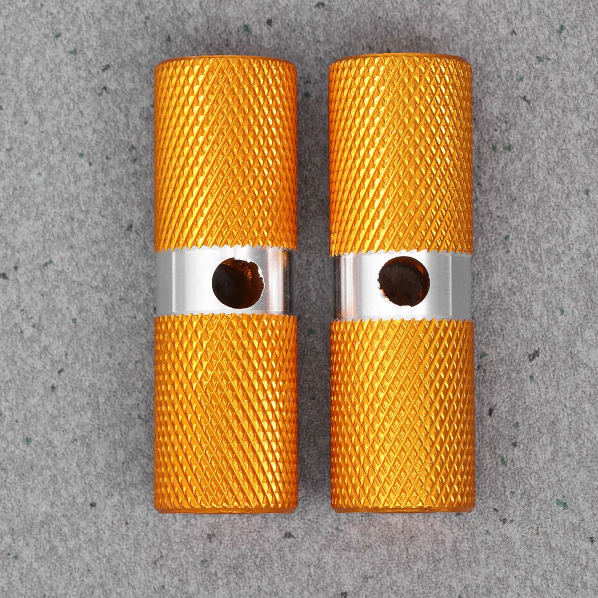 1Pair Black Aluminum Cylinder Bike Foot Pegs Non Slip Front Rear Axle Footrest Lever Pedal Foot Peg Footrest Lever