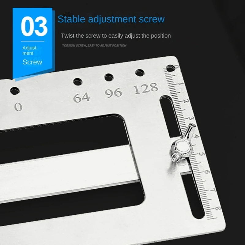 1 шт. локатор открытия ручки деревообработка серебро установка дверная ручка штамповка небольшой шкаф вспомогательные инструменты