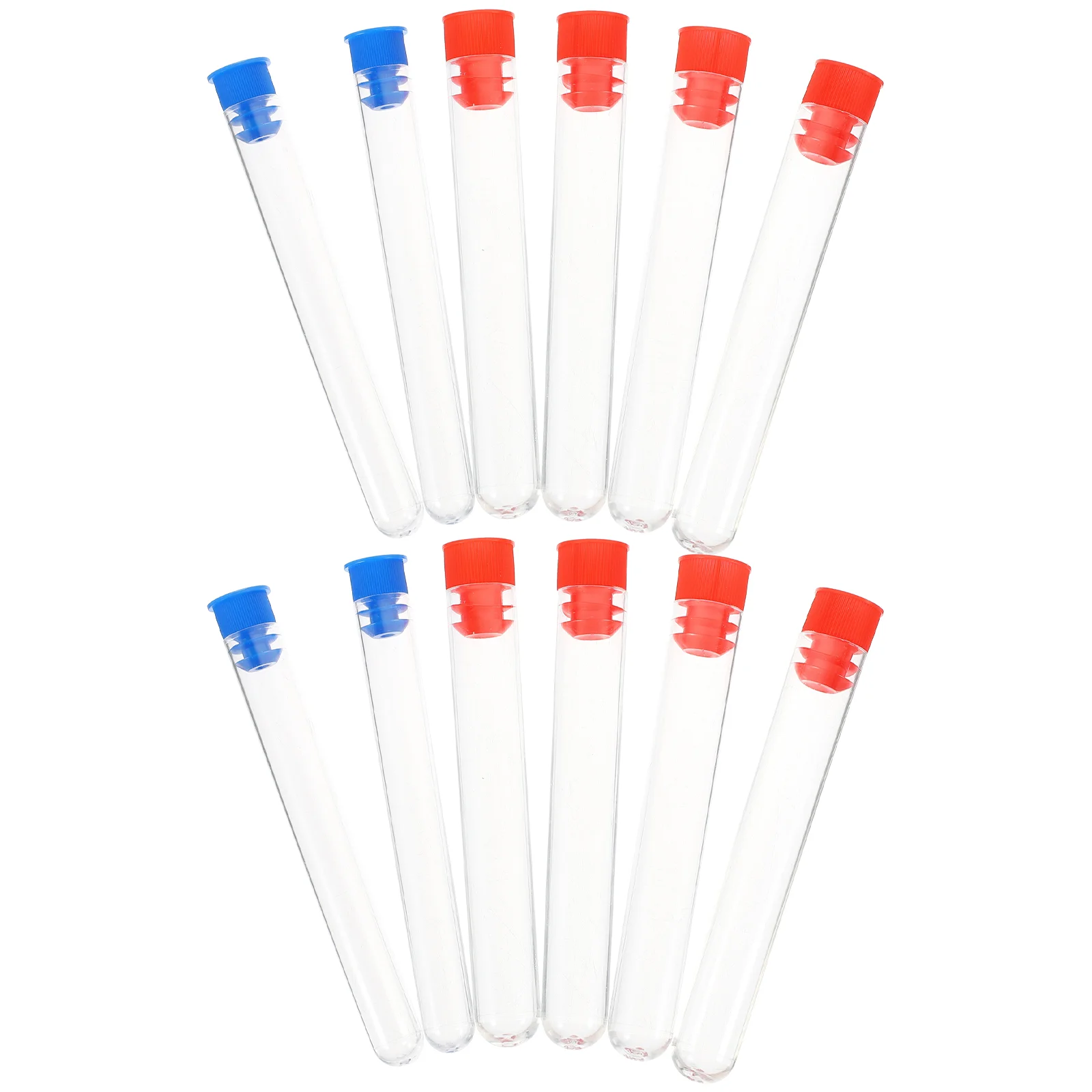 12 Pcs Test Tube Lightweight Tubes Plastic Container Chocolate Shot for Clear Small Vials Abs Plants