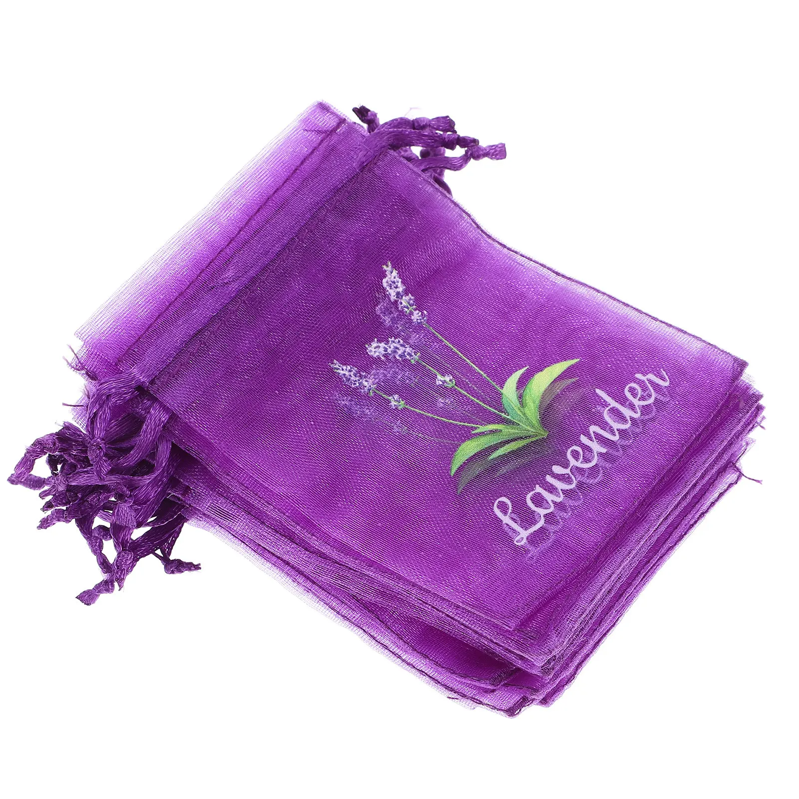 20Pcs Empty Lavender Sachet Pouches Drawstring Mesh Bags for Dried Flowers Herbs Spices Potpourri Jewelry Fragrance Storage