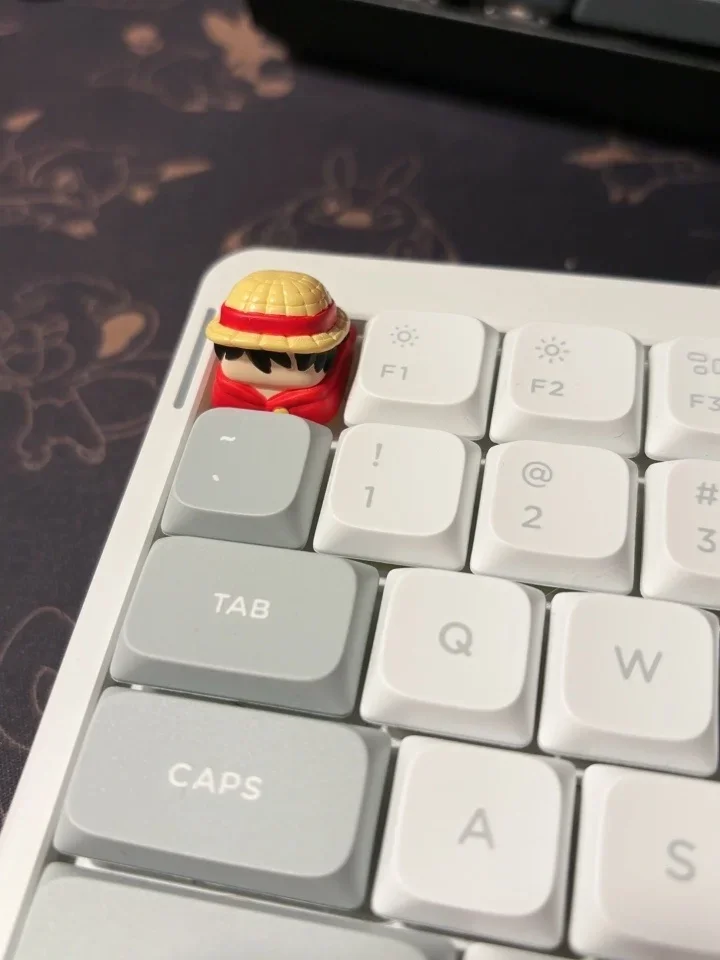 Anime One Piece Accessories Computer Keyboard Hat Luffy One Piece Nica Sun God Original Key Hat Mechanical Keyboard Creative 3D