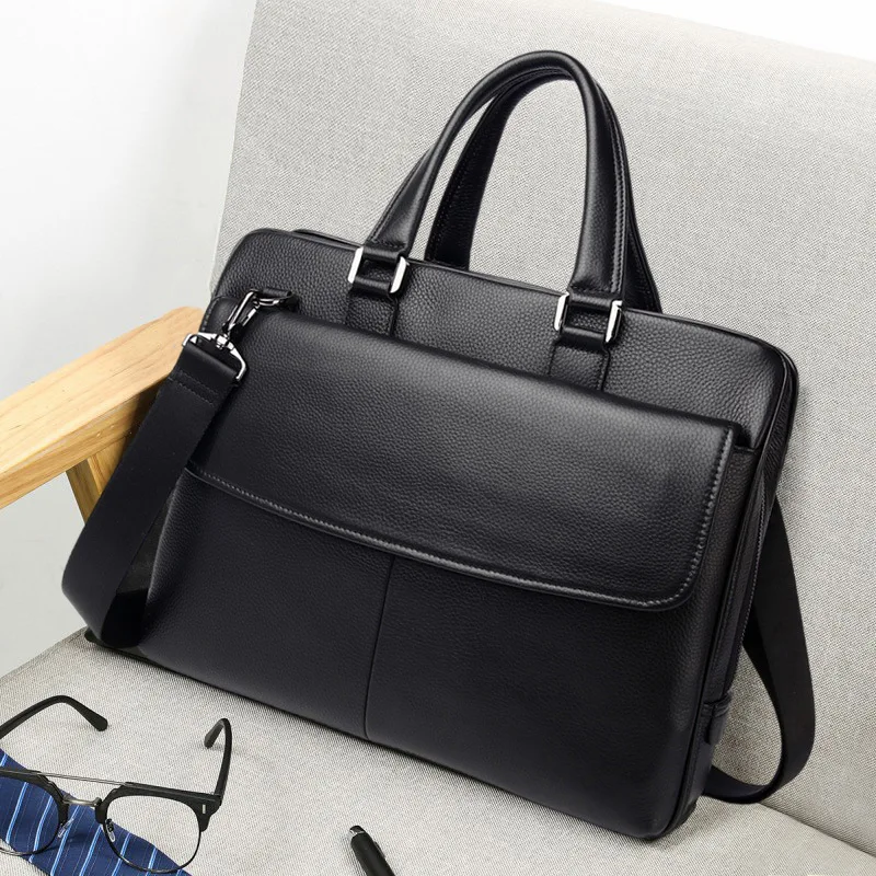 

Genuine Messenger Bag Men Leather Man Bags Waterproof Multifunctional High-end Conference Bag Document Handbag Men's Business
