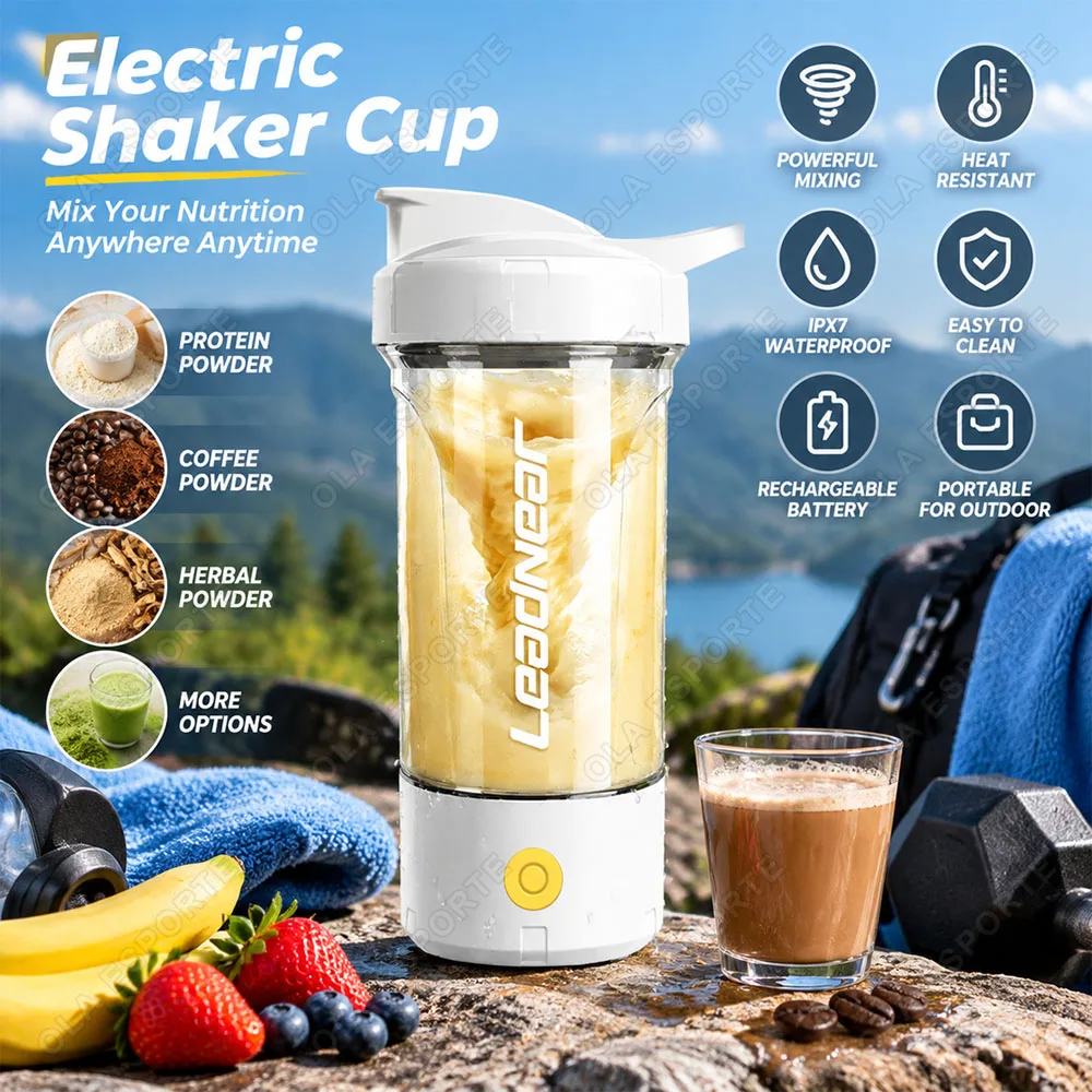 Automatic Mixing Cup One Click Start Mixing Protein Powder Coffee Milk Powder Food-Grade Material Electric Shaker Cup Portable