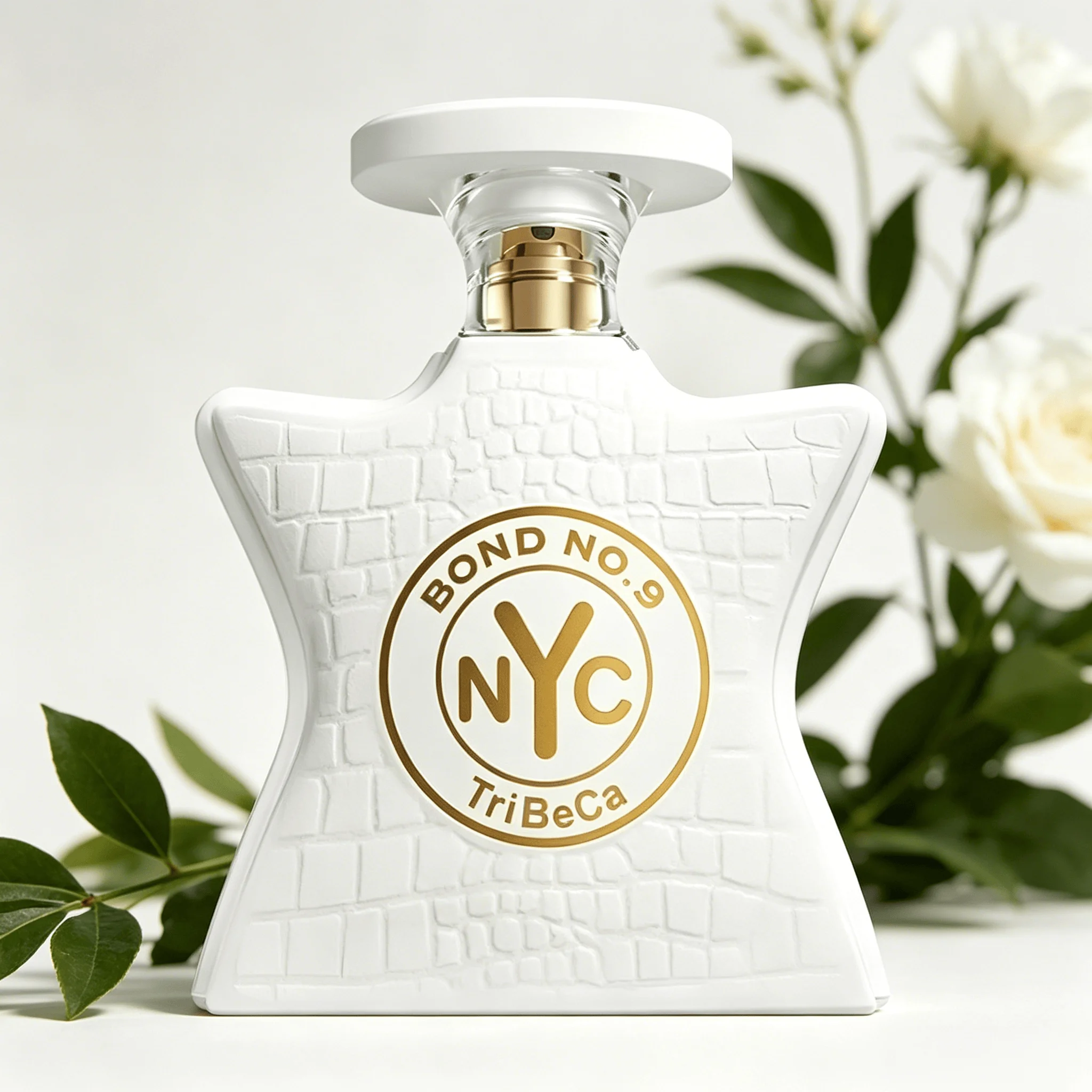 Bond No.9 TriBeCa Unisex Perfume Fresh White Floral Citrus Musk Fragrance Long Lasting White Crocodile Texture Hourglass Bottle Elegant Daily Wedding Perfume Gift for Men Women view 5