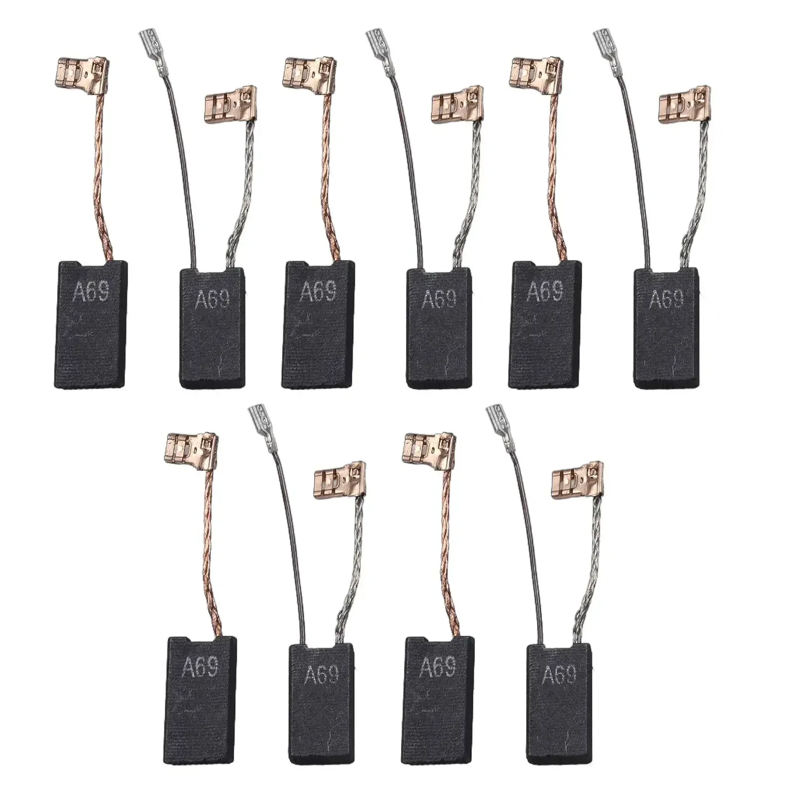 

For Drill Maintenance Black Carbon Brushes Motor Brushes Part Number 1617014135 10 Pieces Fixes Intermittent Motor