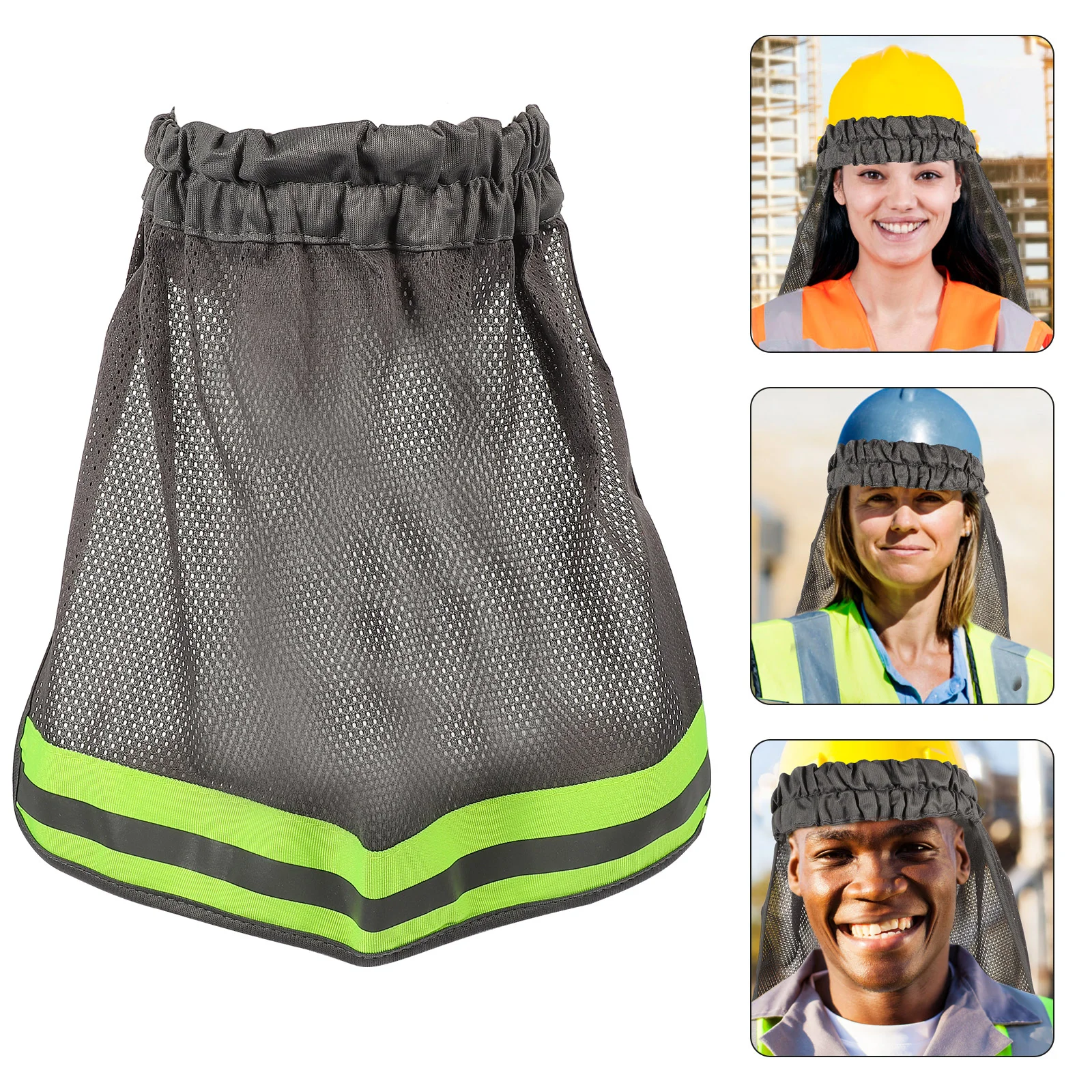 Worker's Hat Brim High Visibility Hard Shade Cover Neck Construction Accessory Visor Polyester Durable