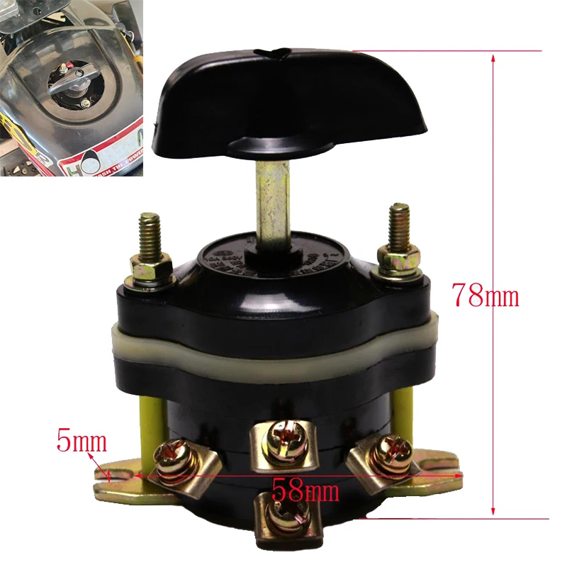 브러시 포워드 리버스 스위치 노브 온/오프, 모터 고 카트 스쿠터 ATV 쿼드 4 휠러, 12V, 36V, 48V, 500W, 800W, 1000W