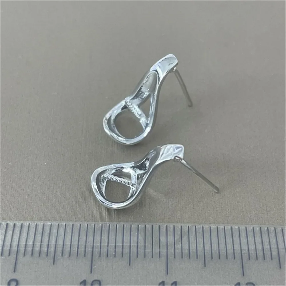 Boucles d'oreilles créoles en or 18 carats pour documents, bijoux de haute qualité, fournitures exécutives, accessoires de bricolage, sans perle, E023