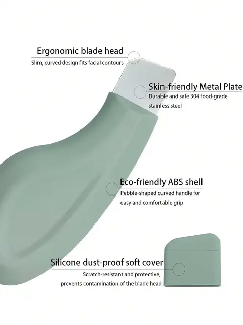 1pc Nose Blackhead Remover Tool Gentle Facial Pore Cleanser Silicone Facial Scraper Skin Scrub Facial Scraper Skin Care Tools 6