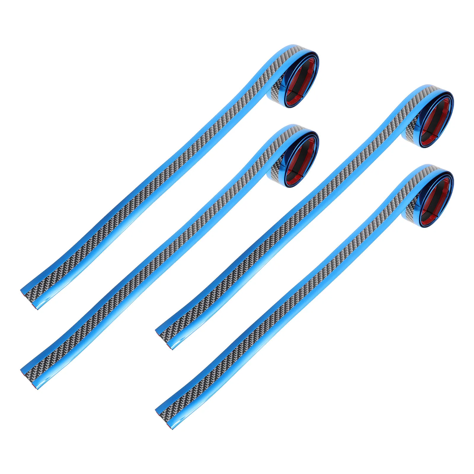 

4pcs 4 Rolls Strip Car Strip Blue Universal Protection Anti Scratch Sill Protector Decor Door Accessory