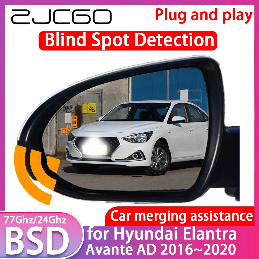 

ZJCGO for Hyundai Elantra Avante AD 2016~2020 Blind Spot Detection Car BSD BSA BSM System Driving Warning Radar Alert Mirror