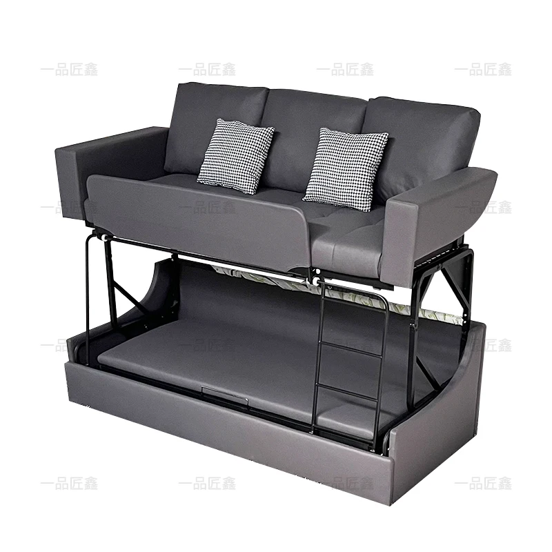 Internet celebrity small apartment foldable sofa bed 2 meters 2 multi-functional dual-purpose bunk bed fabric double-layer