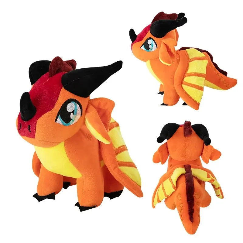 30 cm Flügel des Feuers Drachen Figur Plüschtier Plüschpuppen Animationsspielzeug Spiel Hochwertiges Stofftier Überraschung Geburtstagsgeschenk