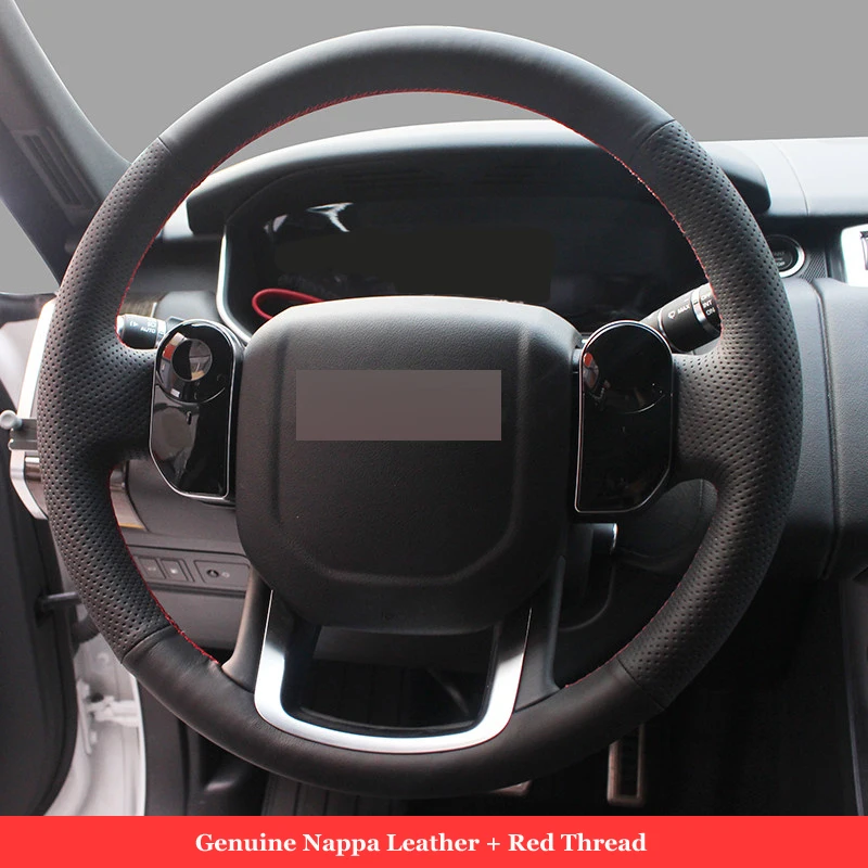 Genuine Leather Soft Suede Steering Wheel Cover Wrap for Land Rover Range Rover Sport / Velar / Evoque / Land Rover Discovery