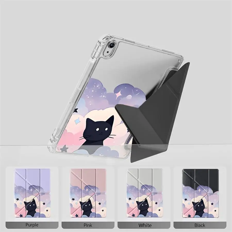 

Tablet Case For iPad Mini 6 7 Pro 11th 10th 9th 8th 7th 12.9inch Pro 2025 Air 4 5 M3 M2 1 2 M4 11inch Y-Fold Holder Cover Starry