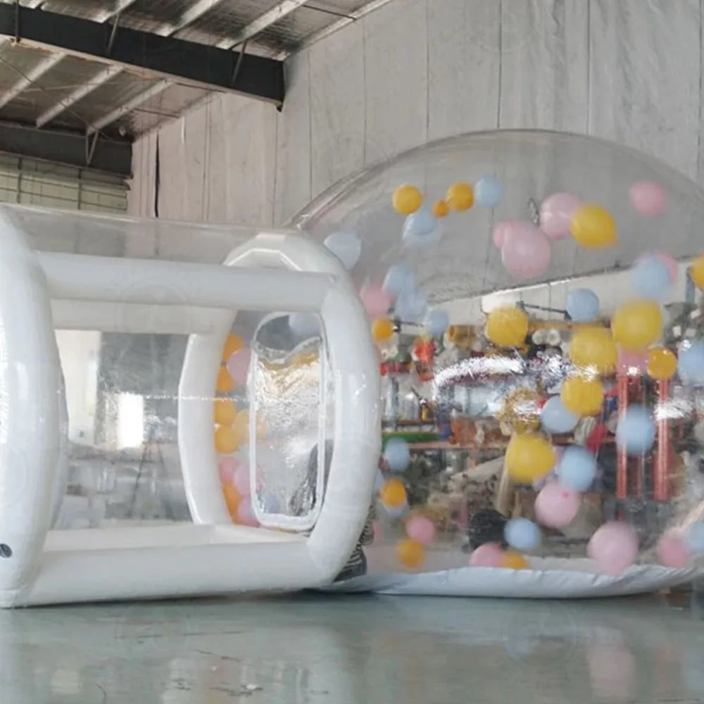 Inflatable Bubble Tent Clear PVC Bounce Transparent Ballon Dome Tent with Blower Pump for Wedding Party Event