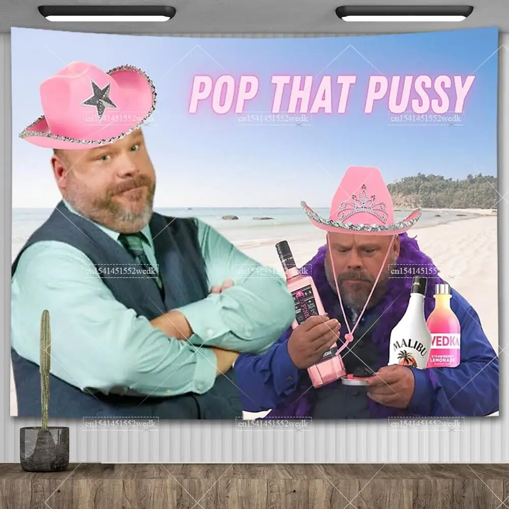 Tapisserie murale Bertram Hate Kids Flags Meme, avec le message 'Be Respectful To Daddy', esthétique, pour décors de fête et décoration intérieure