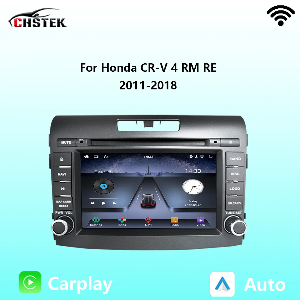 

CHSTEK Car Radio Carplay Android Auto For Honda CR-V 4 RM RE 2011-2018 CRV Autoradio Navigation Bluetooth WIFI Multimedia Stereo