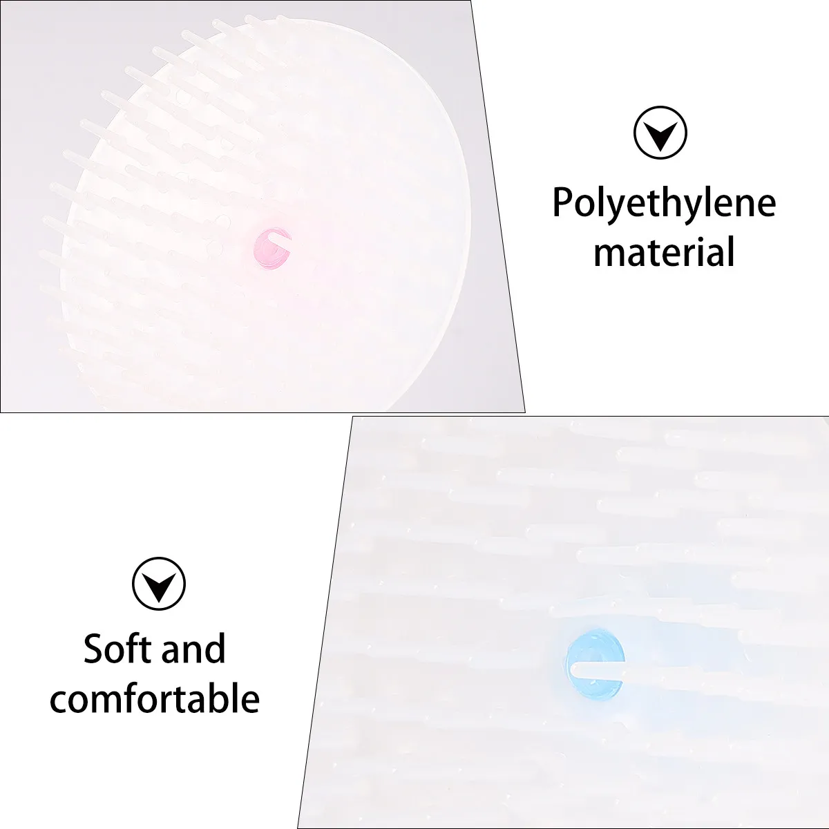 

2Pcs Hair Scalp Shampoo Brush Dual-Purpose Dry Wet Use Deep Cleansing Body Bathing Tool for Healthy Scalp and Smooth Skin