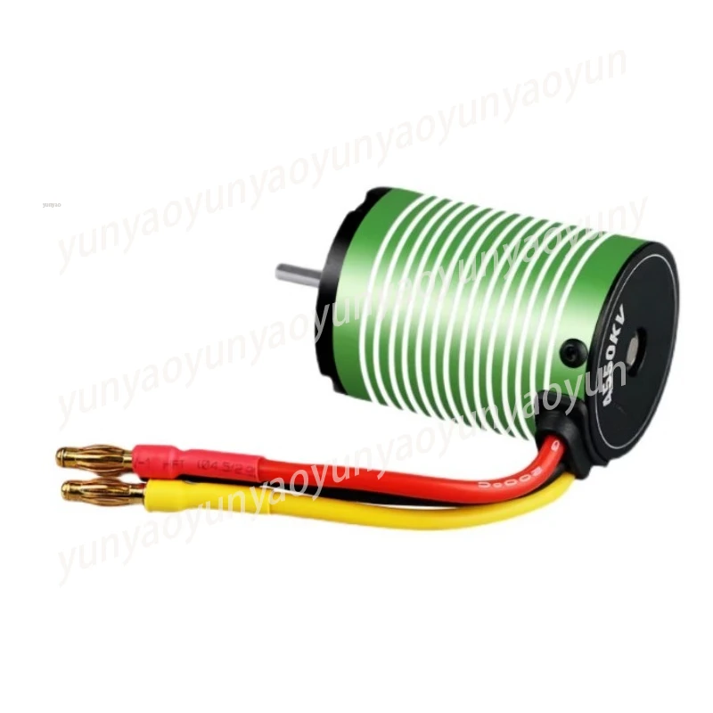 5400kv Brushless Motor, High Power RC Motor for 1/10 Short Course Truck, 3.175mm Shaft, Green