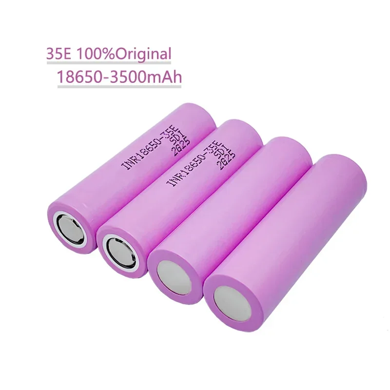 18650 batterie 18650 3500mAh 3.7V 25A 18650 lithium - ion de haute puissance d’origine, outil electrique 35E INR