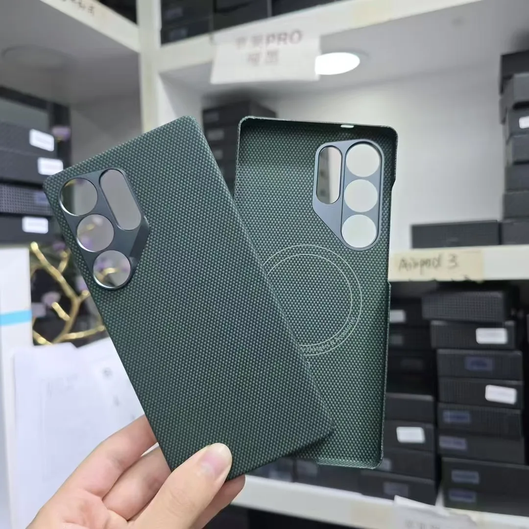 

Magnetic Aramid Carbon Fiber For Samsung Galaxy S25 Ultra Magsafe Case Real Carbon Fiber Phone case for Galaxy S25 Ultra cover