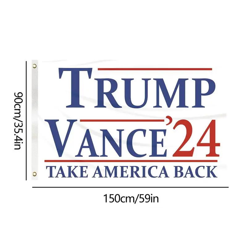 2024 President Flag 3x5 Ft Polyester Flag With Metal Grommets 2024 Vote Fade Proof Garden Flag Large Banner For Lawn Yard